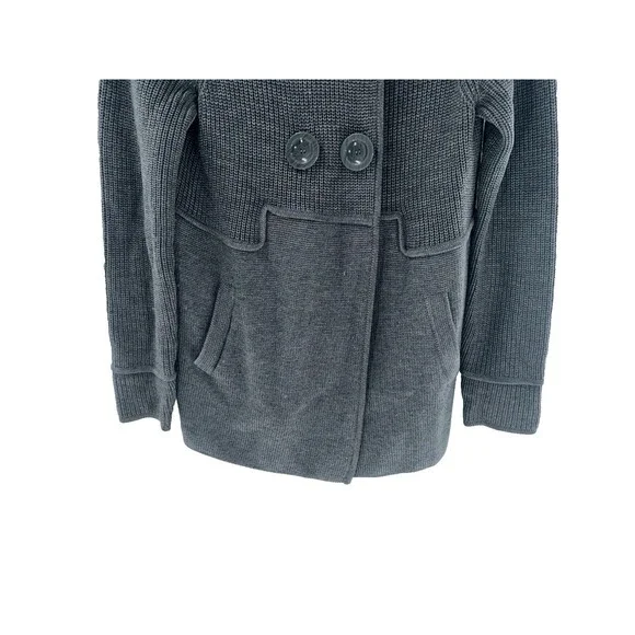 Women's Magaschoni Gray Merino Wool Cardigan Sweater Size M L? - Picture 3 of 8